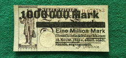 GERMANIA Crefeld 1 Milione MARK 1923 - Alla Rinfusa - Banconote