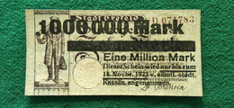 GERMANIA Crefeld 1 Milione MARK 1923 - Lots & Kiloware - Banknotes