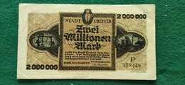GERMANIA Crefeld 2 Milione MARK 1923 - Kilowaar - Bankbiljetten