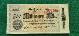 GERMANIA Bergwerks 500 Milioni  MARK 1923 - Alla Rinfusa - Banconote