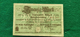 GERMANIA Eisenach 20  MARK 1918 - Vrac - Billets