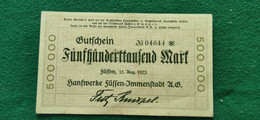 GERMANIA  Fussen 500000  MARK 1923 - Alla Rinfusa - Banconote