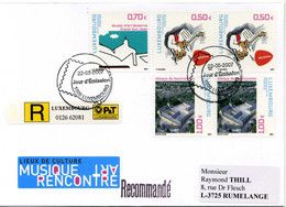 Z25-11 Luxembourg  Recommandé N° 1702 à 1704  En Parfait état . A Saisir !!! - Storia Postale