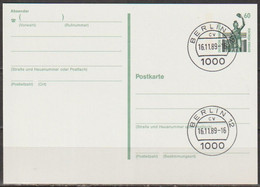 BRD Ganzsache 1989 Mi-Nr. P 141 Tagesstempel Berlin12 Cv 1611.1989-16 (PK 30 )günstige Versandkosten - Postkarten - Gebraucht