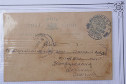 BD5 BURMA BIRMANIE MYANMAR BELLE LETTRE ENTIER INDIAN POSTAGE    1919 RANGOON POUR BASSEIN +AFFR. INTERESSANT - Birmanie (...-1947)