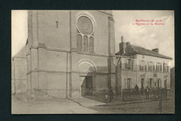 CPA:  95 - MAFFLIERS - L'EGLISE ET LA MAIRIE - Maffliers