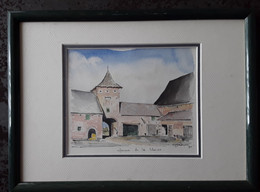 Aquarel Ferme De La Chise Près De L`aeroport. - Aquarelles