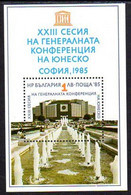 BULGARIA 1985 UNESCO General Assembly Block MNH / **  Michel Block 157 - Nuevos