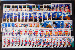 USA US - Accumulation Of 80 Stamps Used On Greetings 1993 - Usados