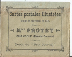 Enveloppe Publicitaire - Mme Frotey Chamonix - Cartes Postales Guides Et Souvenirs Du Pays- Pub Ancienne Haute Savoie 74 - Pubblicitari