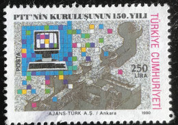 Türkiye Cumhuriyeti - 11/24 - (°)used - 1990 - Michel 2911 - 150j Turkse Post - Gebraucht