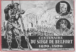 90,- CENTENAIRE DU SIEGE DE BELFORT 1870-1970 - Belfort – Siège De Belfort