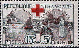 France Poste N* Yv: 156 Mi:136 Croix-Rouge Infirmieres (défaut Gomme) - Ongebruikt
