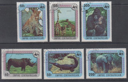 Tiere WWF, Zentralafrika  532/37 , O  (8525) - Oblitérés