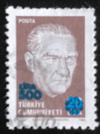 Türkiye Cumhuriyeti - Turkije - 11/25 - (°)used - 1989 - Michel 2846 - Atatürk Met Opdruk - Gebruikt