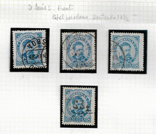 PORTUGAL STAMP - 1882-83 D.LUIS I P.PORCELANA Perf: 13½ Md#58b DIF. TONES USED (LPT1#176) - Unused Stamps