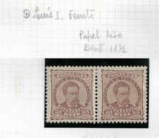 PORTUGAL STAMP - 1882-83 D.LUIS I P.LISO Perf: 11½ Md#57c PAIR MH (LPT1#177) - Ongebruikt