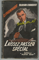 {81324} Graham Livandert , Fleuve Noir Espionnage N° 105 , EO 1956 ; Laissez Passer Spécial ; M. Gourdon  " En Baisse " - Fleuve Noir