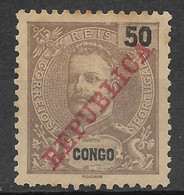 Angola Congo 1911 - D. Carlos OVP "República" - Afinsa 66 - Congo Portuguesa