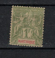 Martinique - (1899) 1F Groupe N°43 - Usados