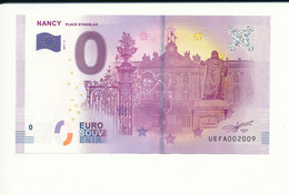 Billet Souvenir - 0 Euro - UEFA - 2017-2 - NANCY PLACE STANISLAS -  N° 2009 - Billet épuisé - Vrac - Billets