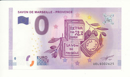 Billet Souvenir - 0 Euro - UELS - 2017-1 - SAVON DE MARSEILLE - PROVENCE -  N° 2625 - Kilowaar - Bankbiljetten