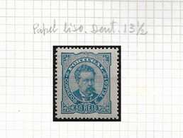 PORTUGAL STAMP - 1882-83 D.LUIS I P.LISO Perf: 13½ Md#58d MLH (LPT1#186) - Neufs