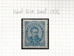 PORTUGAL STAMP - 1882-83 D.LUIS I P.LISO Perf: 13½ Md#58d MLH (LPT1#186) - Nuovi