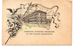 ITALIE - TURIN - TORINO - PIAZZA VENEZIA EN 1923 - Bares, Hoteles Y Restaurantes