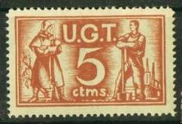 U.G.T.  5 Cts ** - Viñetas De La Guerra Civil