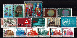 Luxembourg Luxemburg 1970 Année Complête 9 Séries Neuf MNH** - Años Completos