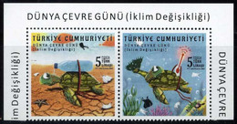 Türkiye 2022 Mi 4706-4707 MNH Turtles, World Environment Day: Climate Change, Protection, Top Corner - Ongebruikt