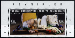 Türkiye 2022 Mi 4704-4705 MNH Cheeses, Gastronomy | Food, Cheese, Top Corner - Unused Stamps