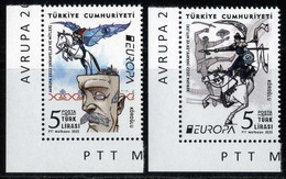 Türkiye 2022 Mi 4702-4703 MNH Europa Stories And Myths, The Legend Of Köroğlu, Left Bottom Corner - Unused Stamps