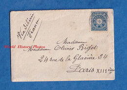 Enveloppe Et Courrier - écrit En 1909 Sur Le Paquebot CALEDONIEN Messageries Maritimes Au JAPON - Via Sibérie Bateau - Briefe U. Dokumente