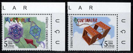 Türkiye 2022 Mi 4700-4701 MNH Kites In Hexagonal Shape | Entertainment, Games, Kite, Right Top Corner - Unused Stamps