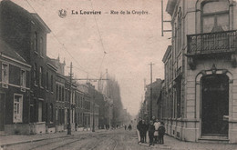 CPA La Louvière - Rue De La Croyère - Animé - Rails De Tramway - Oblitéré à La Louvière En 1921 - La Louviere