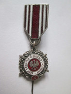 Rare! Polish Mini Medal 10 Years Of The Armed Forces In Service For The Motherland 70s - Other & Unclassified