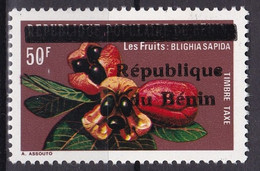 BENIN 1990 Mi PORTO TAXE DUE 14 50F - FRUITS FRUIT BLIGHIA- OVERPRINTED OVERPRINT SURCHARGE MNH - Bénin – Dahomey (1960-...)