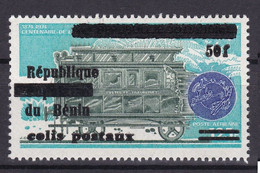 BENIN 2002 PARCEL COLIS CP 43 50F UPU CENTENARY TRAIN TRAINS ANNIV. - SURCHARGE OVERPRINT OVERPRINTED MNH - Bénin – Dahomey (1960-...)