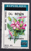 BENIN 1994 PARCEL COLIS CP 35 500F 100€ -HIBISCUS ROSA FLOWER FLEUR FLEURS FLOWERS - SURCHARGE OVERPRINT OVERPRINTED MNH - Bénin – Dahomey (1960-...)