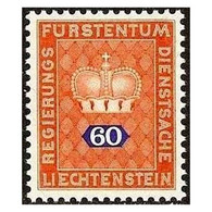 C1345/ Liechtenstein 1968. Corona, 60 C. (MNH)** - SCOTT O52 - Dienstmarken
