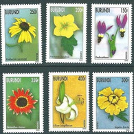 Burundi - 1109/1114 - Fleurs - Flowers - 2002 - MNH - Unused Stamps