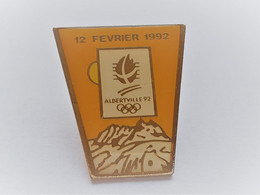 PINS J.O. ALBERTVILLE 12 FEVRIER 1992 SIGNE COJO / 33NAT - Jeux Olympiques