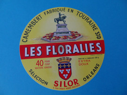 Etiquette De Camembert Les Floralies Silor 45 Orléans - Quesos