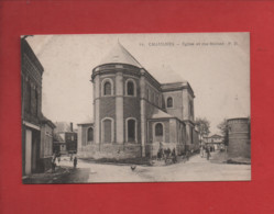 CPA - Chaulnes - Eglise Et Rue Mollien - Chaulnes