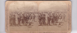 AFRIQUE-du-SUD - Cliché Albuminé Stéréo, Soldats, Militaires, Guerre Des Boers En 1899 - South Africa