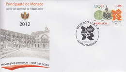 Enveloppe  FDC  1er   Jour   MONACO    JEUX  OLYMPIQUES    LONDRES   2012 - Sommer 2012: London