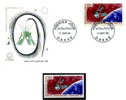 Senegal 1966 FDC + Stamp Satelite D1 - Afrika