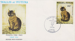 Enveloppe  FDC  1er  Jour    WALLIS  ET  FUTUNA     Oeuvre  De  FOUJITA    :  CHAT    1983 - FDC